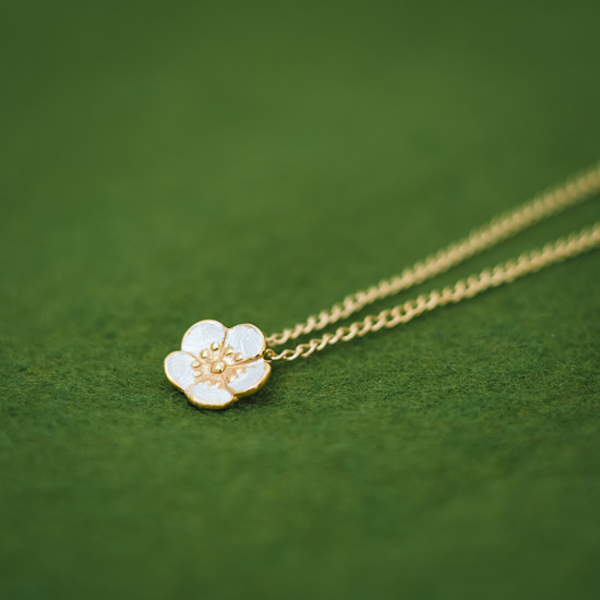 Ume Japanese Plum Blossom pendant (with optional chain)